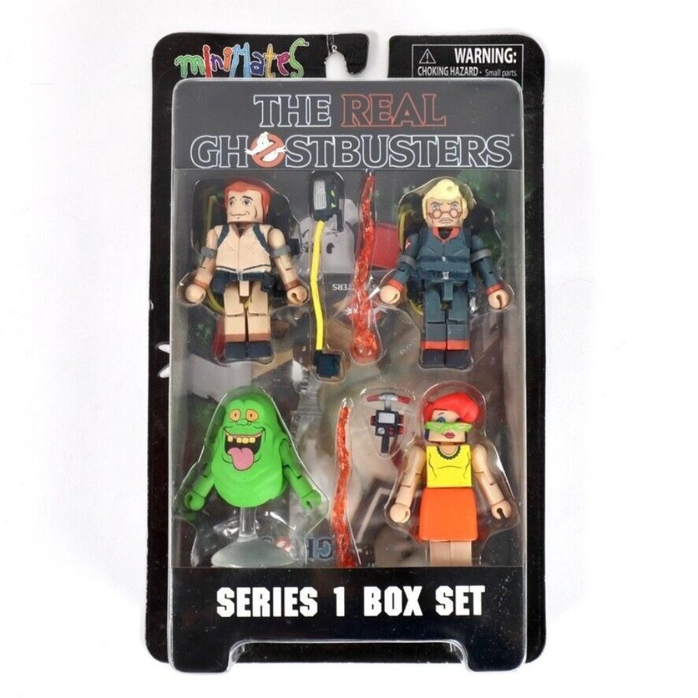 The Real Ghostbusters Minimates Series 1 Box Set Janine Slimer Ray Egon NEW